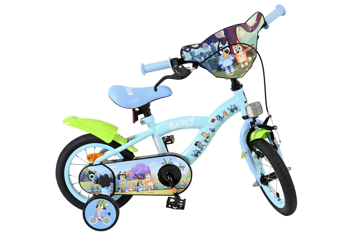 Bluey 12 tum barncykel med stödhjul - För barn 3-4 år