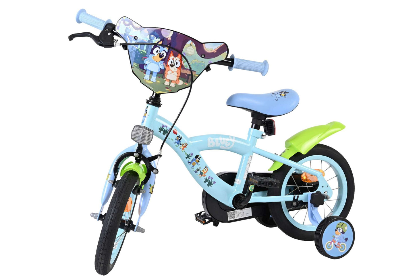 Bluey 12 tum barncykel med stödhjul - För barn 3-4 år
