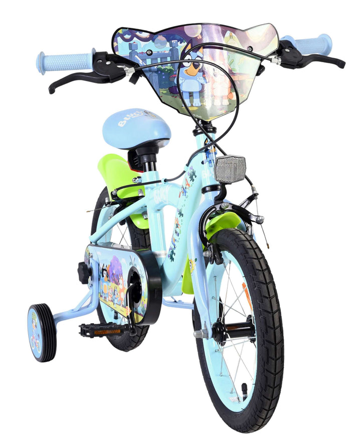 Bluey Light Barncykel 14 tum, dubbla handbromsar, Ljusblå - För barn 5-5 år