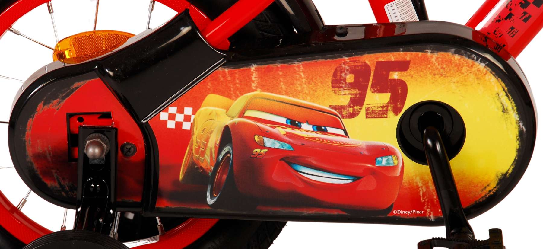 Disney Cars Barncykel 12 tum, Röd - Lilla Cykelbutiken
