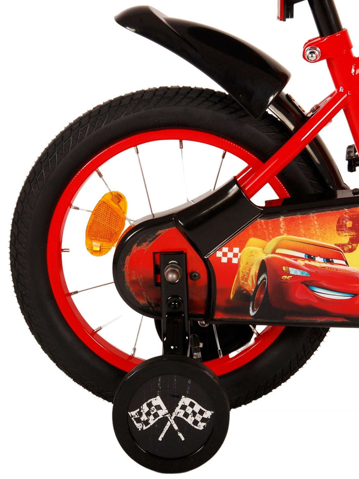 Disney Cars Barncykel 14 tum, Röd - Lilla Cykelbutiken