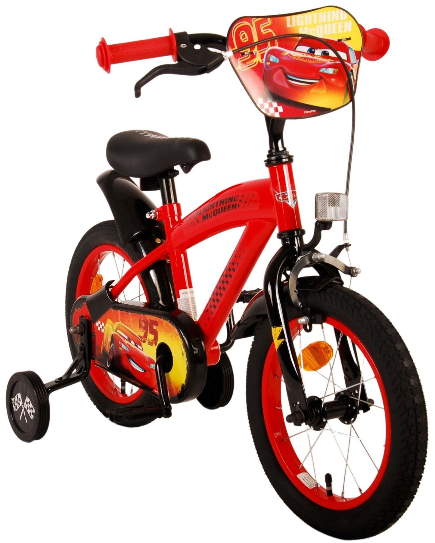 Disney Cars Barncykel 14 tum, Röd - Lilla Cykelbutiken