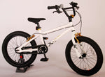 Volare Cool Rider Barncykel 18 tum, Vit - Lilla Cykelbutiken
