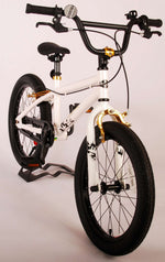 Volare Cool Rider Barncykel 18 tum, Vit - Lilla Cykelbutiken