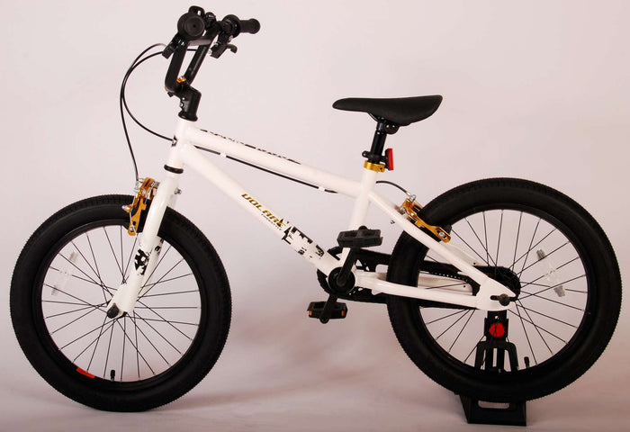 Volare Cool Rider Barncykel 18 tum, Vit - Lilla Cykelbutiken