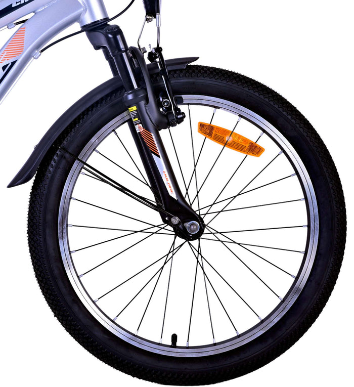 Volare Cross Barncykel 20 tum, Silver 6 Växlar - Lilla Cykelbutiken