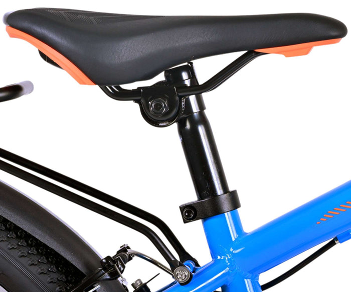 Volare Cross Barncykel 24 tum, Blå 18 Växlar Två Handbromsar - Lilla Cykelbutiken