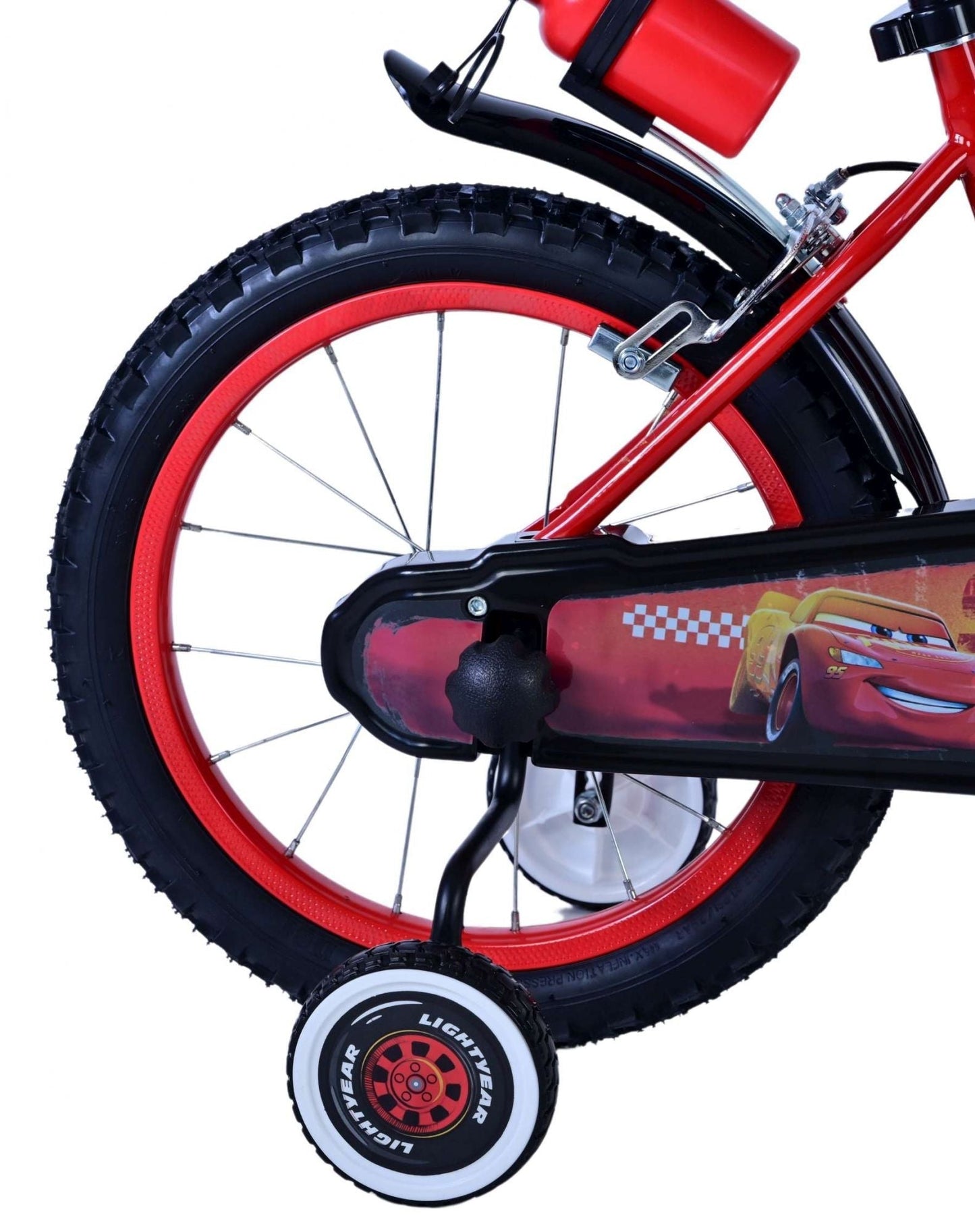 Disney Cars Barncykel Två Handbromsar 16 tum, Röd - Lilla Cykelbutiken