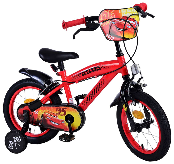 Disney Cars Barncykel Två Handbromsar 14 tum, Röd - Lilla Cykelbutiken