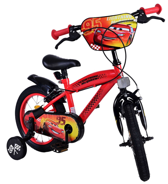 Disney Cars Barncykel Två Handbromsar 14 tum, Röd - Lilla Cykelbutiken