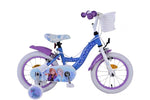 Disney Frozen Barncykel Två Handbromsar 14 tum, Blå/Lila - Lilla Cykelbutiken