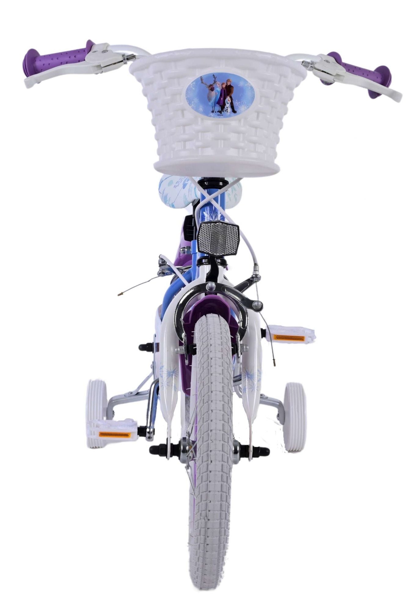 Disney Frozen Barncykel Två Handbromsar 14 tum, Blå/Lila - Lilla Cykelbutiken