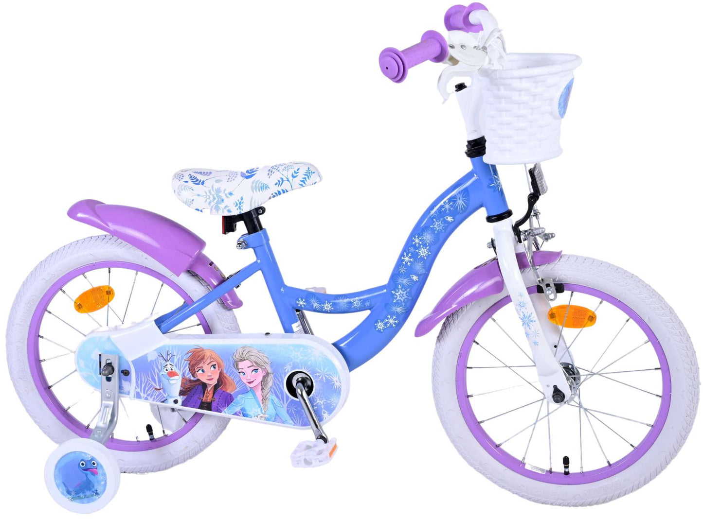 Disney Frost Barncykel 16 tum, Blå/Lila - Lilla Cykelbutiken