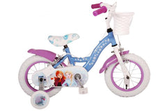 Disney Frost Barncykel Två Handbromsar 12 tum, Blå/Lila - 3 år