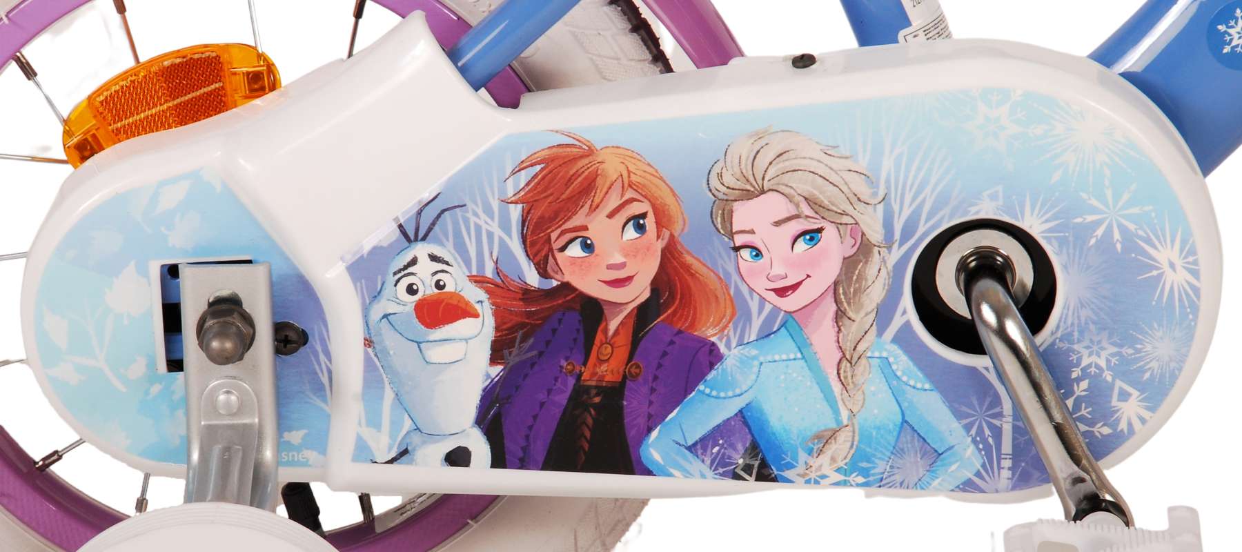 Disney Frost Barncykel 12 tum, Blå/Lila - Lilla Cykelbutiken