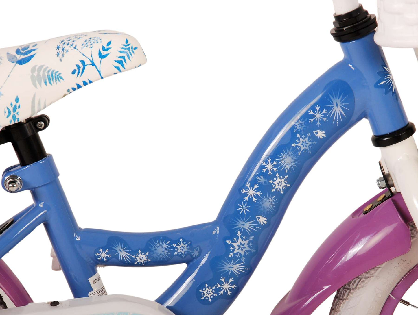 Disney Frost Barncykel 12 tum, Blå/Lila - Lilla Cykelbutiken