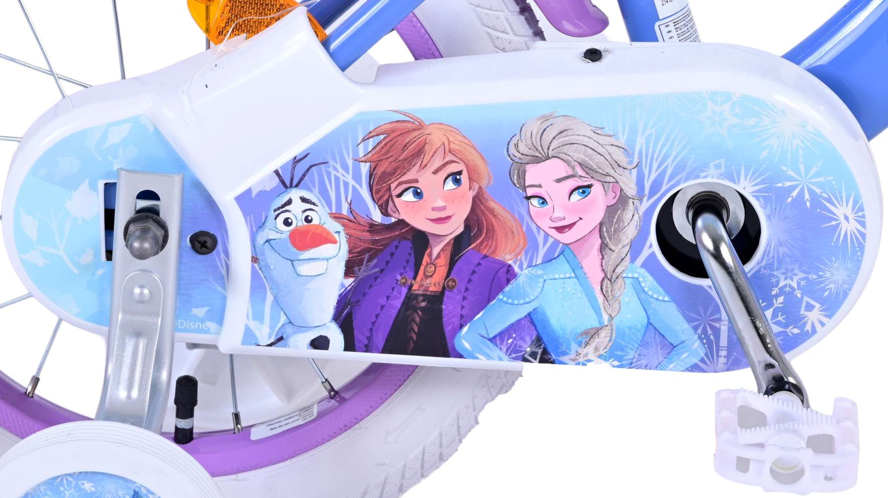 Disney Frozen Barncykel 14 tum, Blå/Lila - Lilla Cykelbutiken