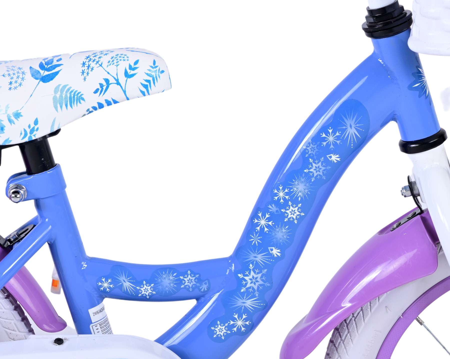 Disney Frozen Barncykel 14 tum, Blå/Lila - Lilla Cykelbutiken