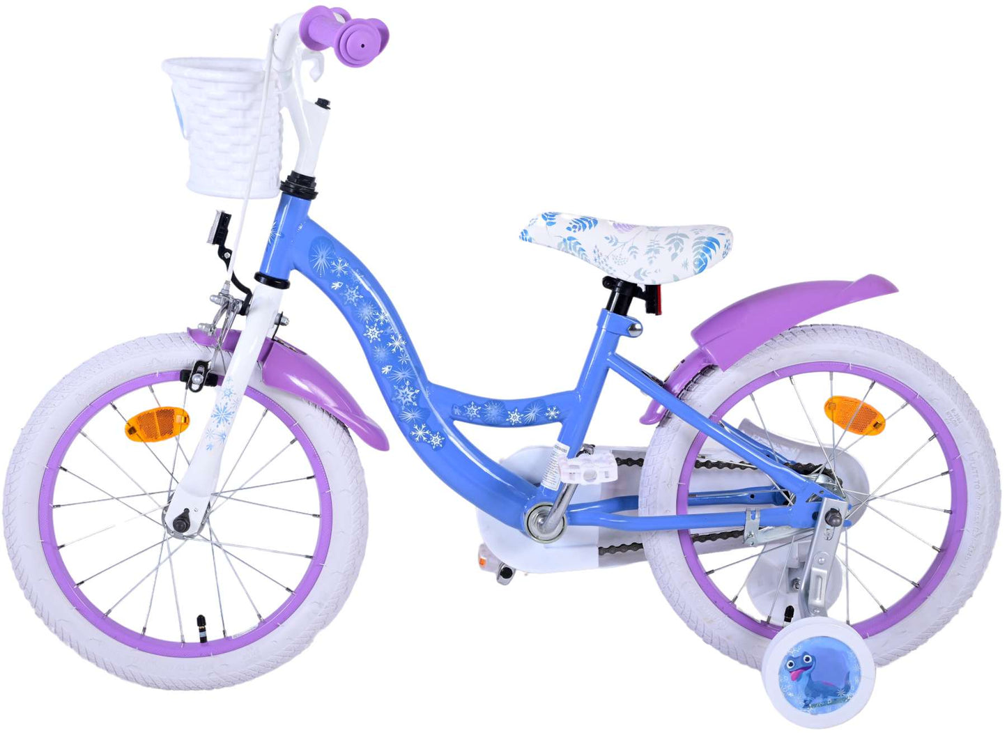 Disney Frost Barncykel 16 tum, Blå/Lila - Lilla Cykelbutiken