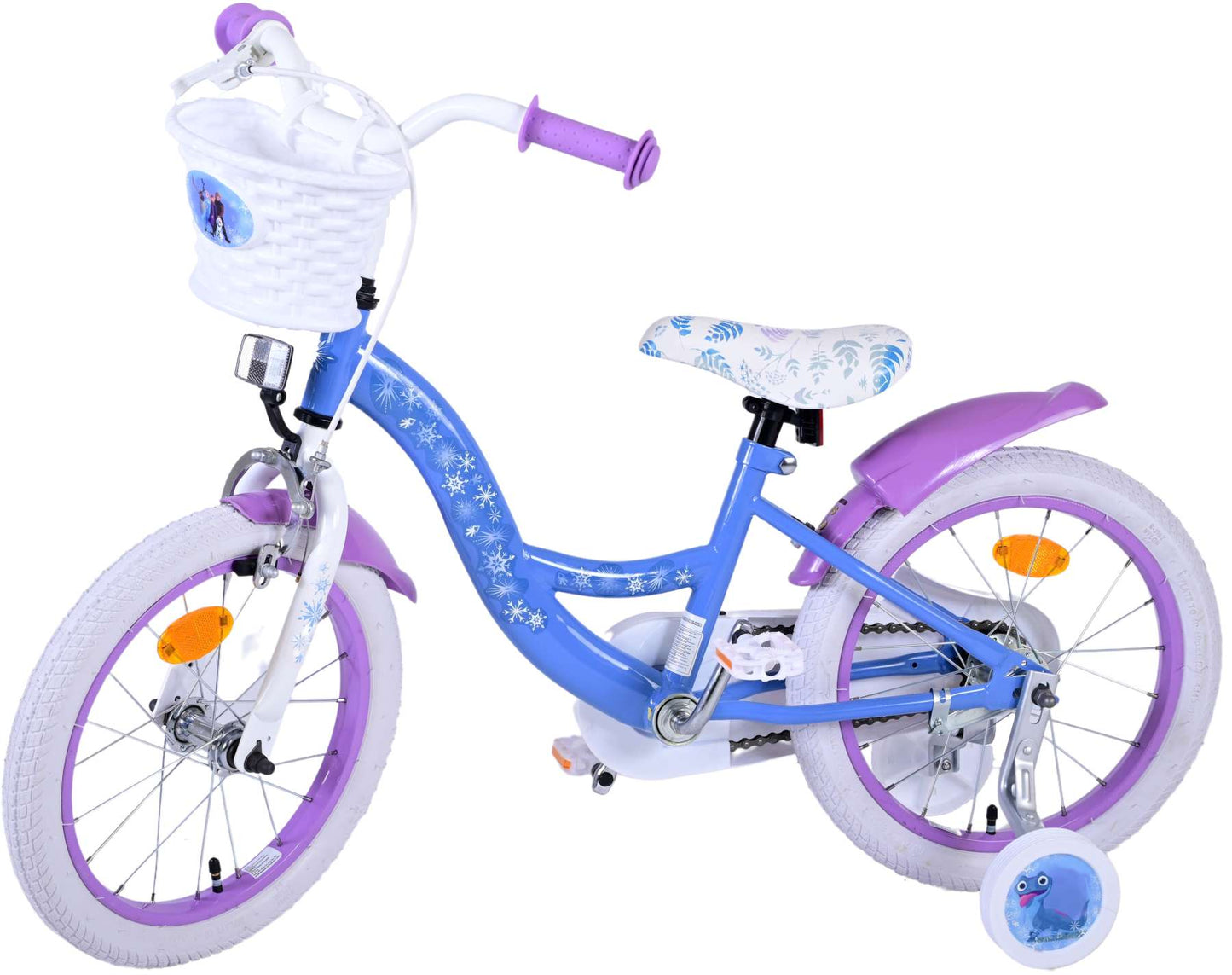 Disney Frost Barncykel 16 tum, Blå/Lila - Lilla Cykelbutiken
