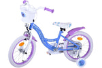 Disney Frozen 16-tums barncykel (4–6 år) – Med korg, hand- & fotbroms