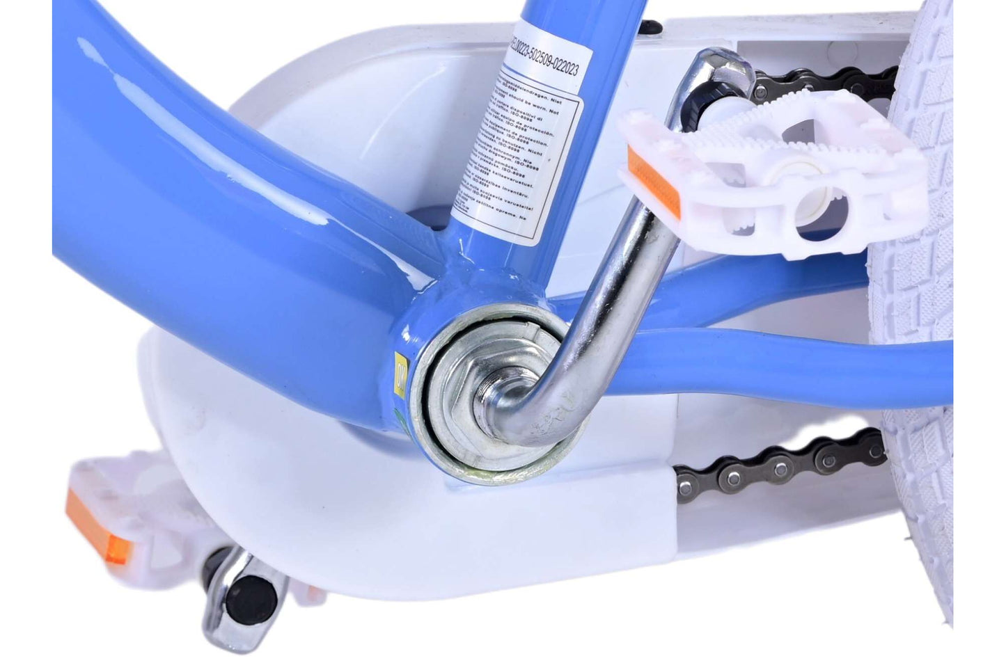 Disney Frozen 16-tums barncykel (4–6 år) – Med korg, hand- & fotbroms