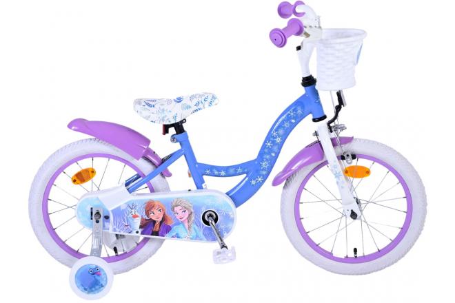 Disney Frost Barncykel 16 tum, Blå/Lila - Lilla Cykelbutiken