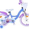 Disney Frozen 16-tums barncykel (4–6 år) – Med korg, hand- & fotbroms