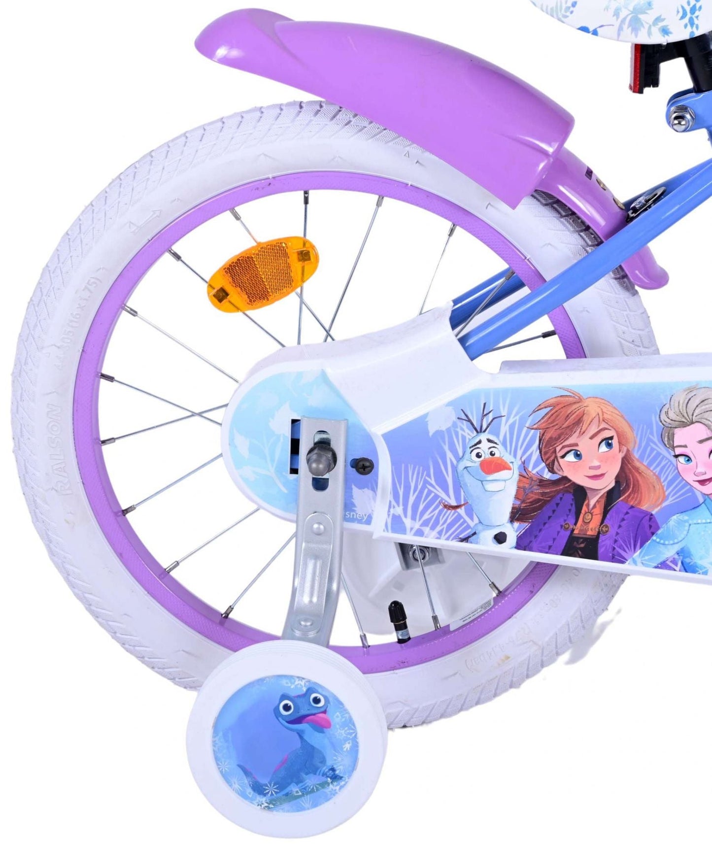 Disney Frost Barncykel 16 tum, Blå/Lila - Lilla Cykelbutiken
