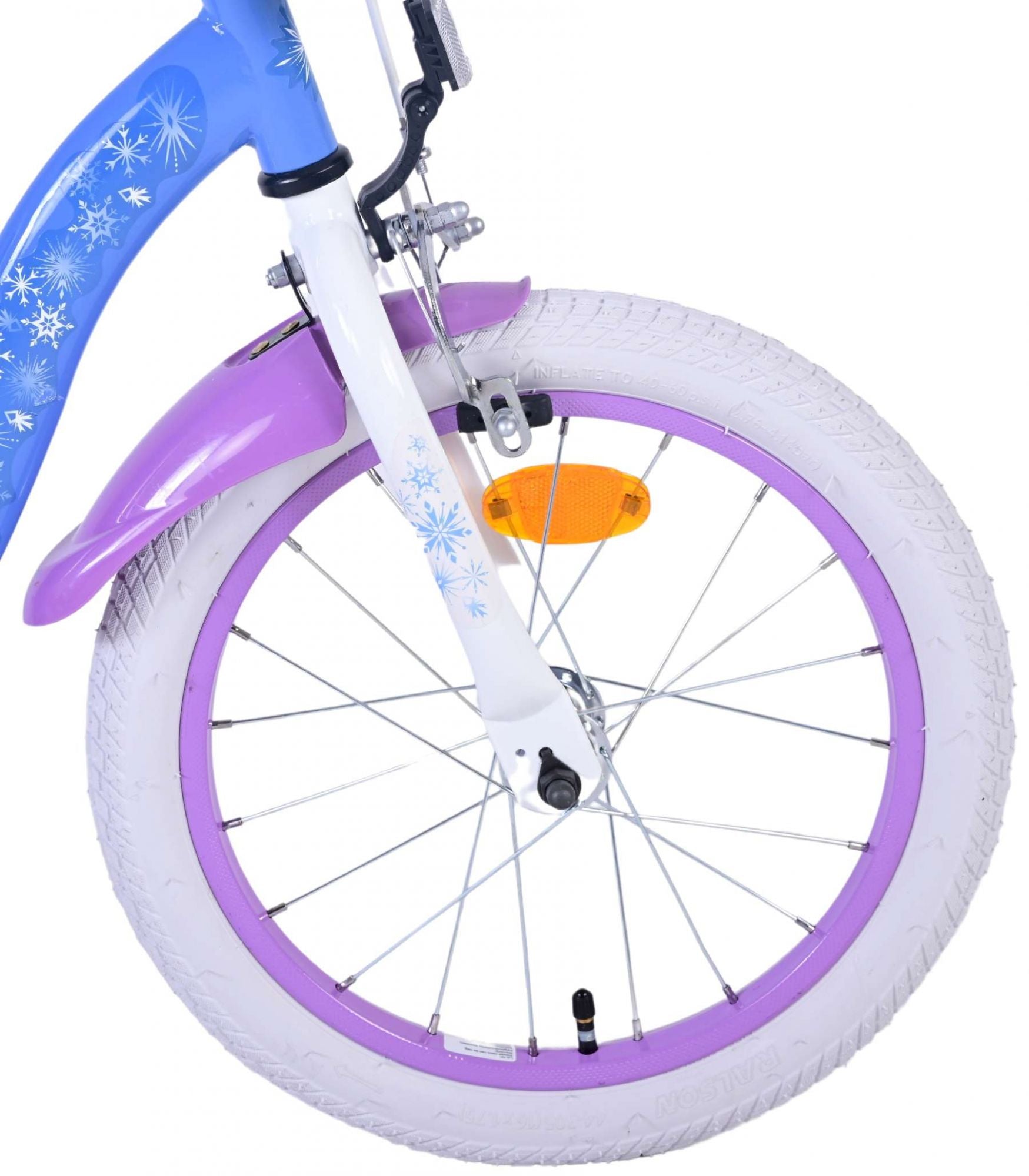 Disney Frost Barncykel 16 tum, Blå/Lila - Lilla Cykelbutiken