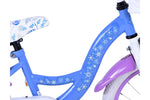 Disney Frozen 16-tums barncykel (4–6 år) – Med korg, hand- & fotbroms