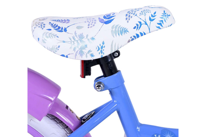 Disney Frozen 16-tums barncykel (4–6 år) – Med korg, hand- & fotbroms