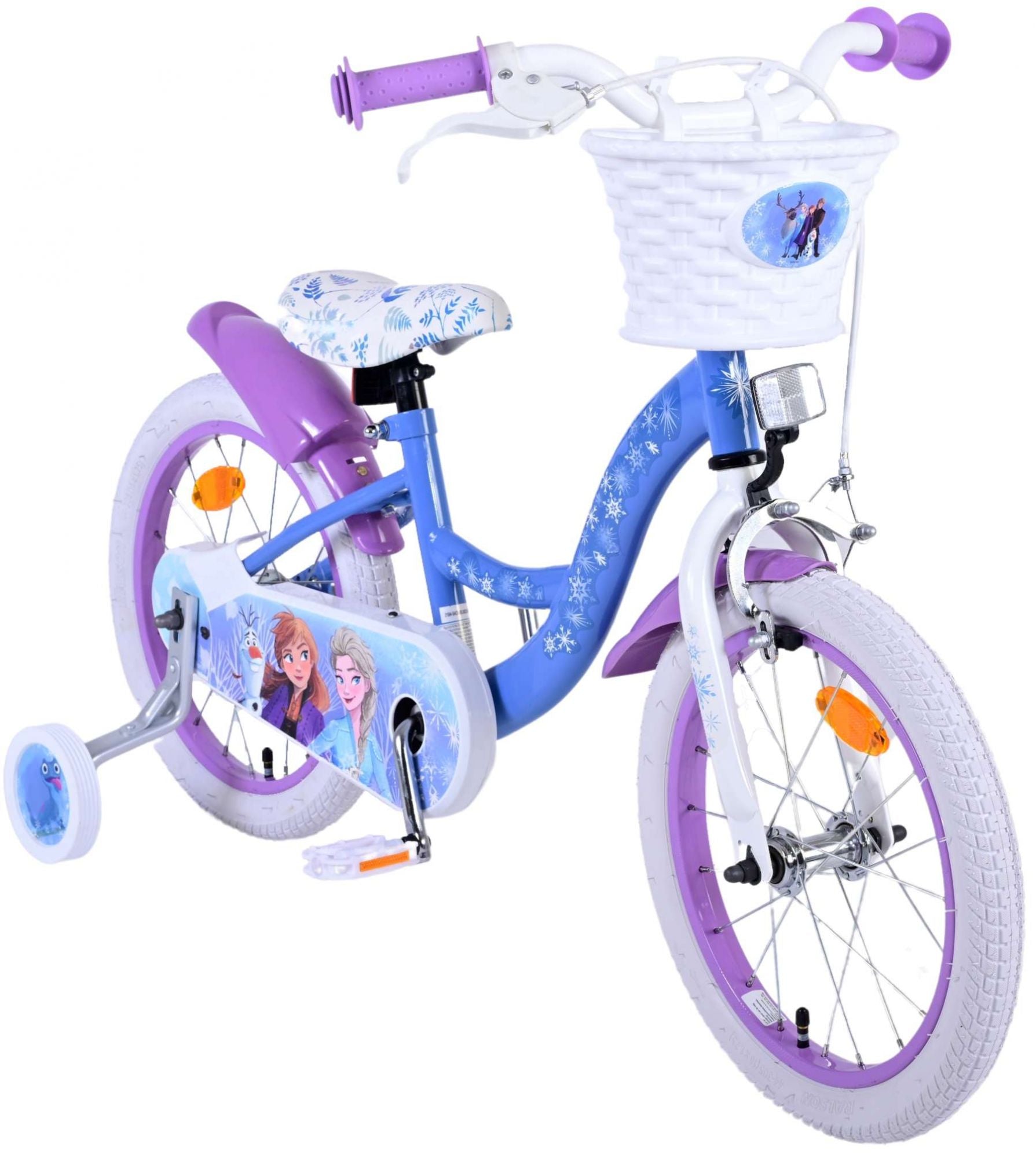 Disney Frost Barncykel 16 tum, Blå/Lila - Lilla Cykelbutiken