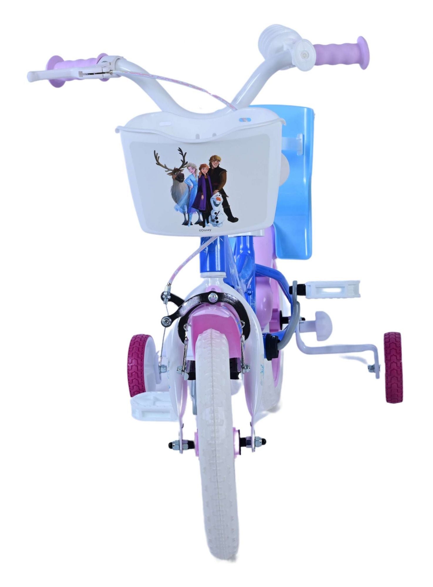 Disney Frozen Barncykel 12 tum, Blå - Lilla Cykelbutiken