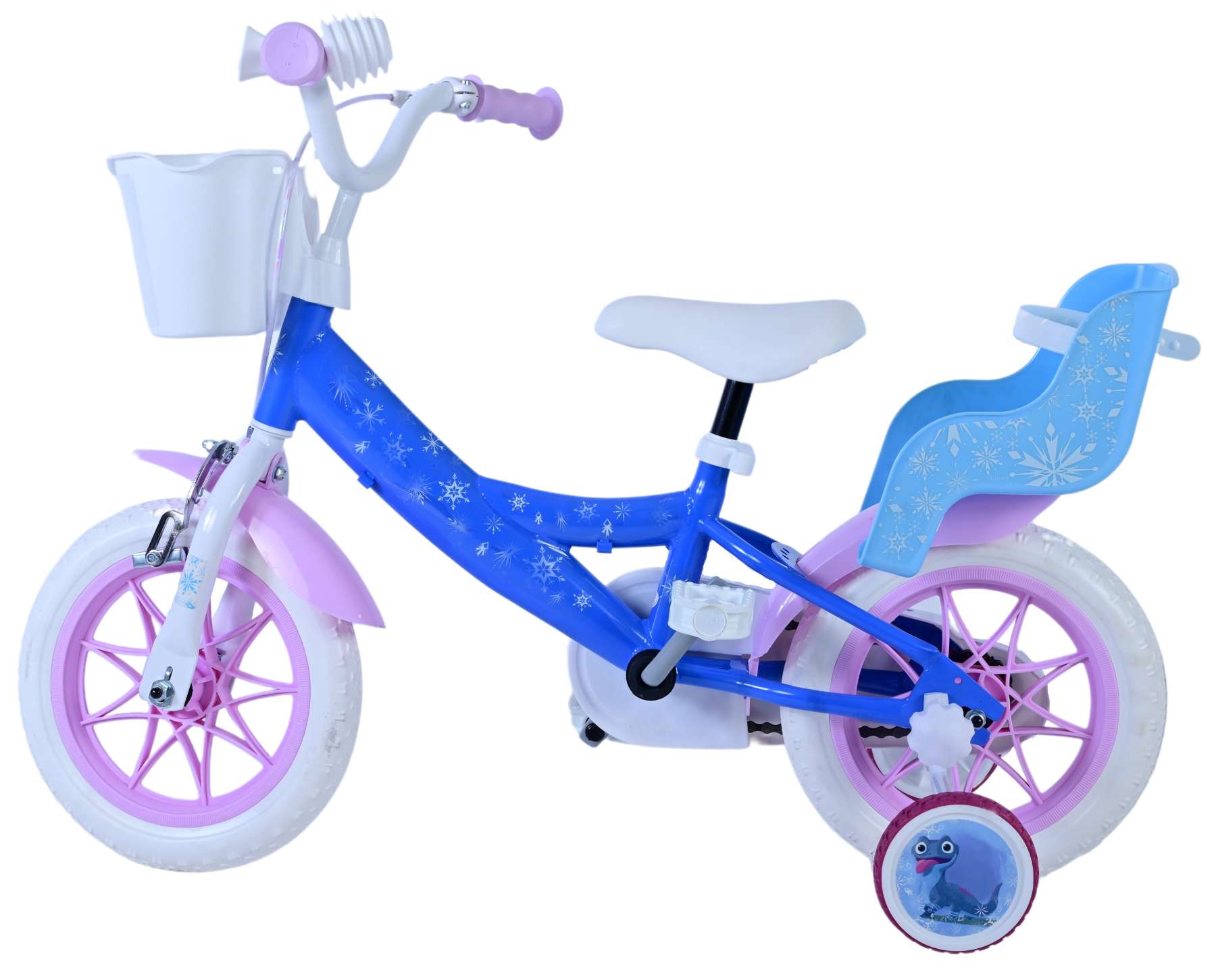 Disney Frozen Barncykel 12 tum, Blå - Lilla Cykelbutiken