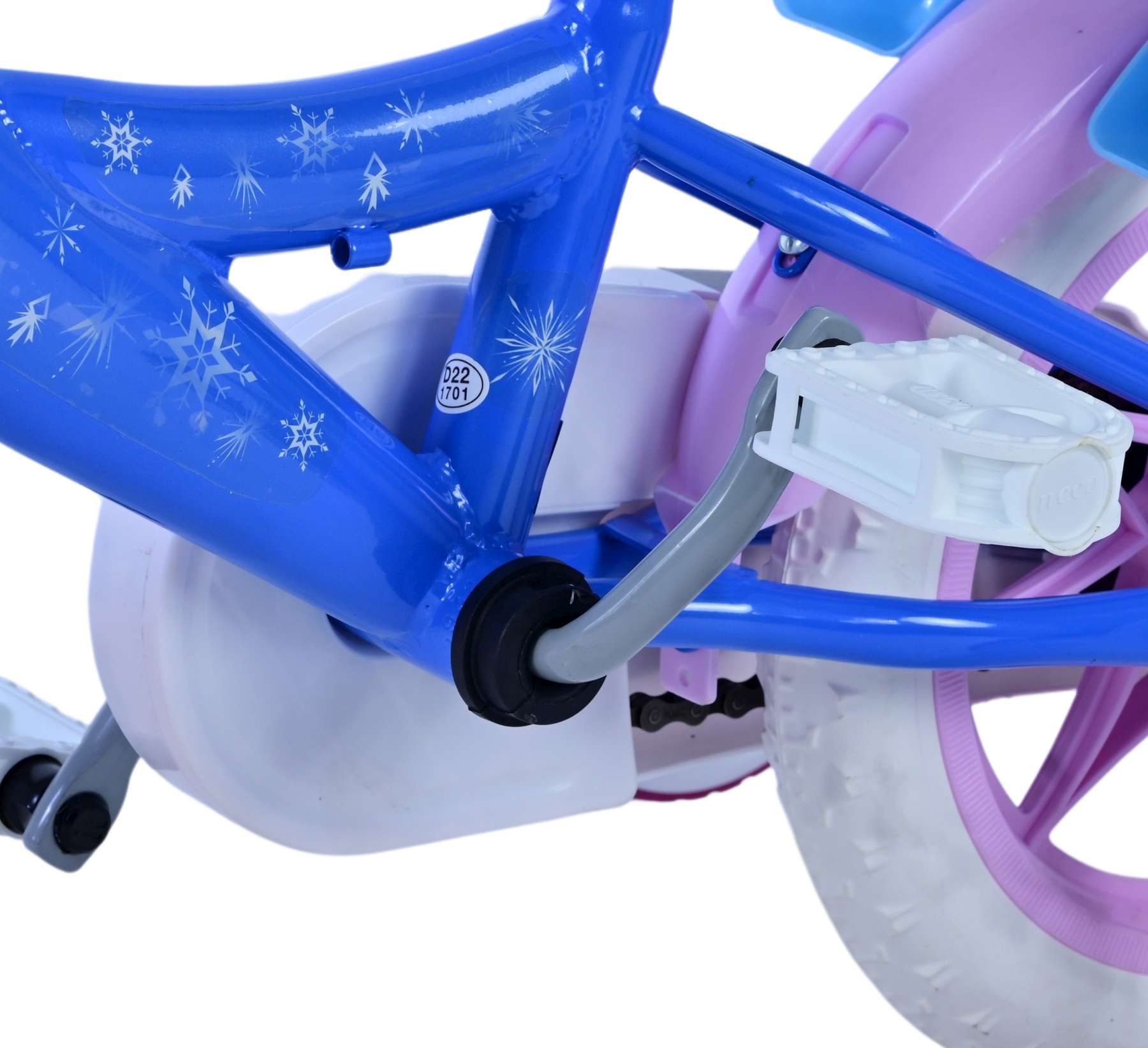 Disney Frozen Barncykel 12 tum, Blå - Lilla Cykelbutiken