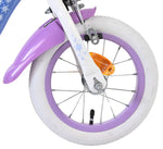 Disney Frozen 2 Barncykel 12 tum, dubbla handbromsar, Lila - För barn 3-4 år