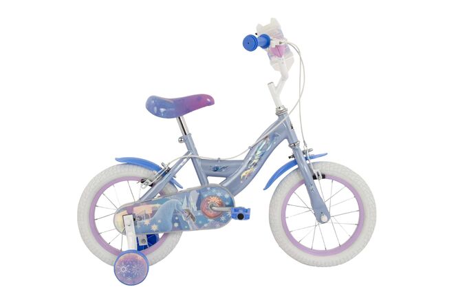 Disney Frozen 2 Kids' Blue/Purple 14 tum – Barncykel med två handbromsar