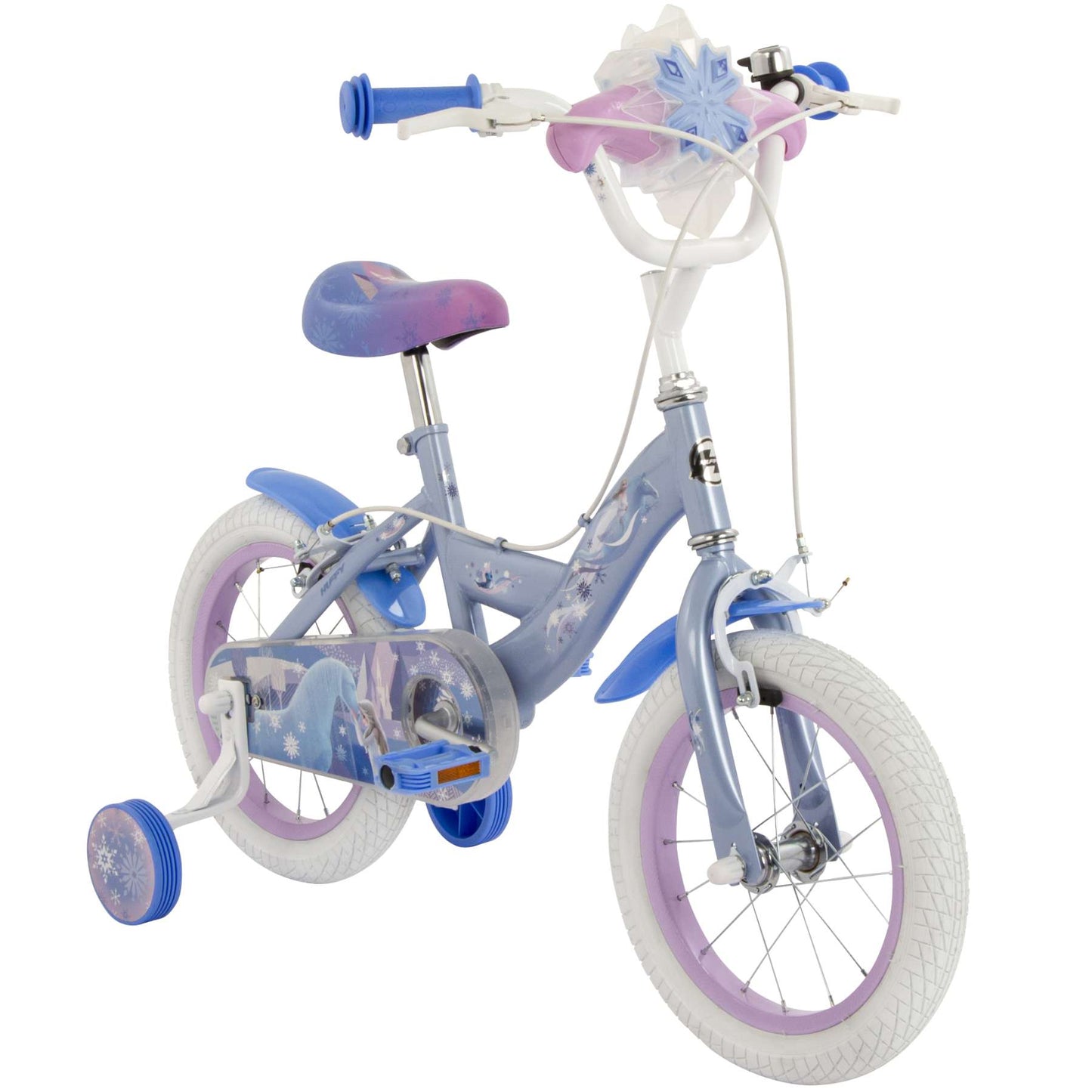 Disney Frozen 2 Kids' Blue/Purple 14 tum – Barncykel med två handbromsar