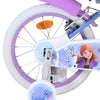 Volare Disney Frozen 2 Barncykel 16 tum, dubbla handbromsar, Lila - För barn 4-6 år
