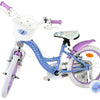 Volare Disney Frozen 2 Barncykel 16 tum, dubbla handbromsar, Lila - För barn 4-6 år