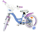 Volare Disney Frozen 2 Barncykel 16 tum, dubbla handbromsar, Lila - För barn 4-6 år