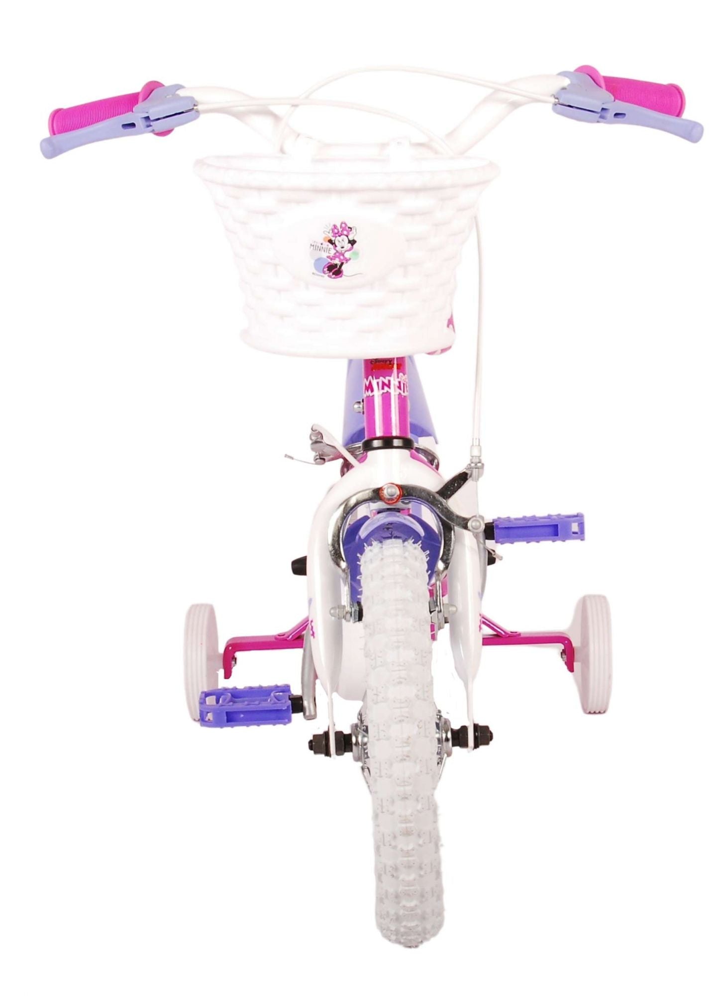 Disney Minnie Barncykel Två Handbromsar 12 tum, Rosa - Lilla Cykelbutiken
