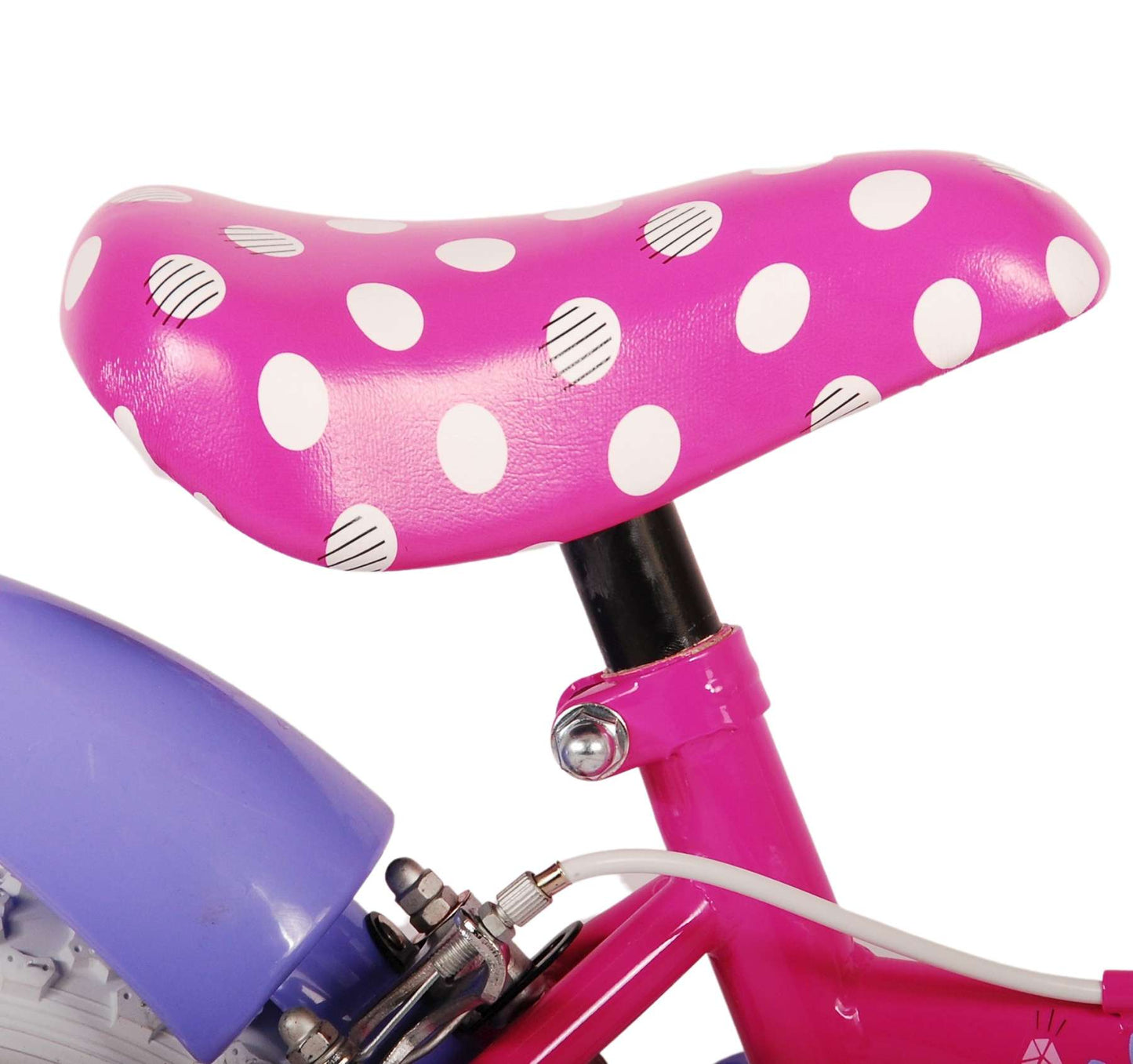 Disney Minnie Barncykel Två Handbromsar 12 tum, Rosa - Lilla Cykelbutiken