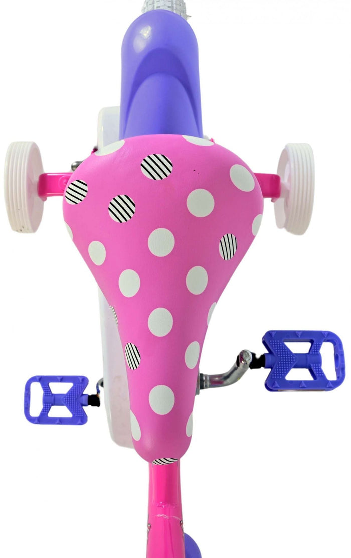 Disney Minnie Barncykel 14 tum, Rosa - Lilla Cykelbutiken