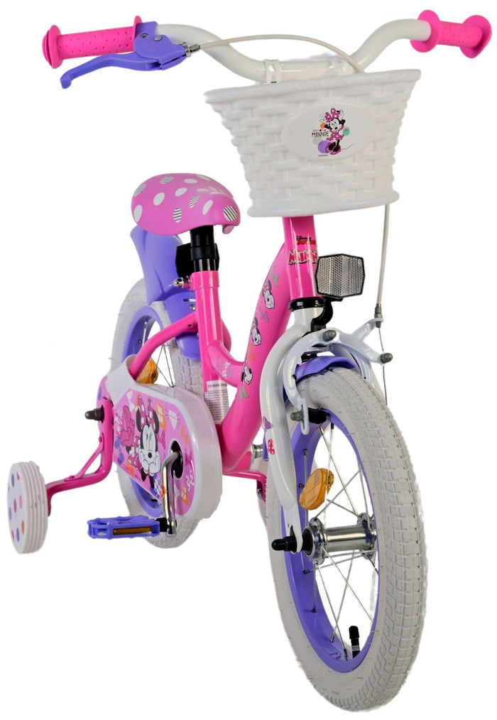 Disney Minnie Barncykel 14 tum, Rosa - Lilla Cykelbutiken