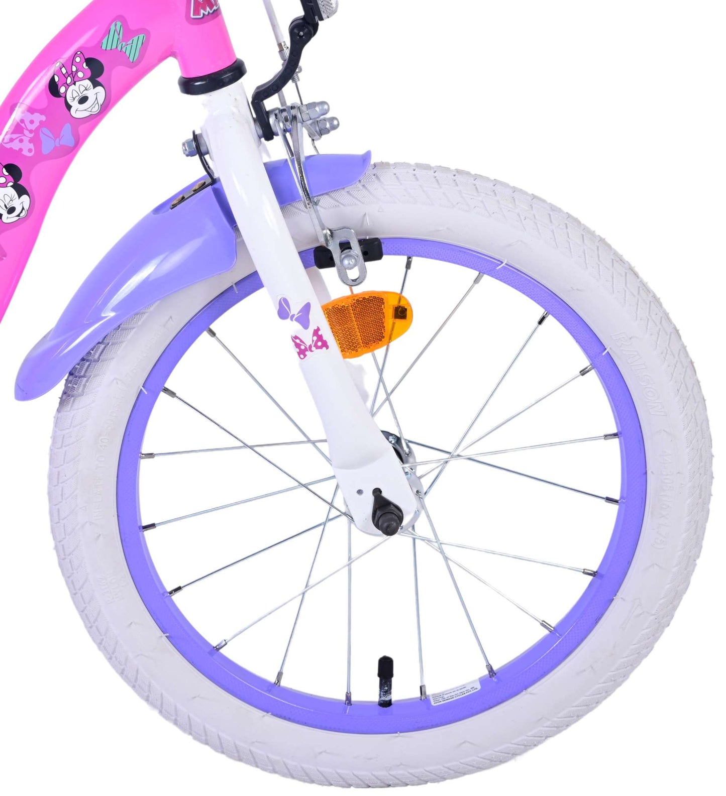 Disney Minnie Barncykel Två Handbromsar 12 tum, Rosa - Lilla Cykelbutiken
