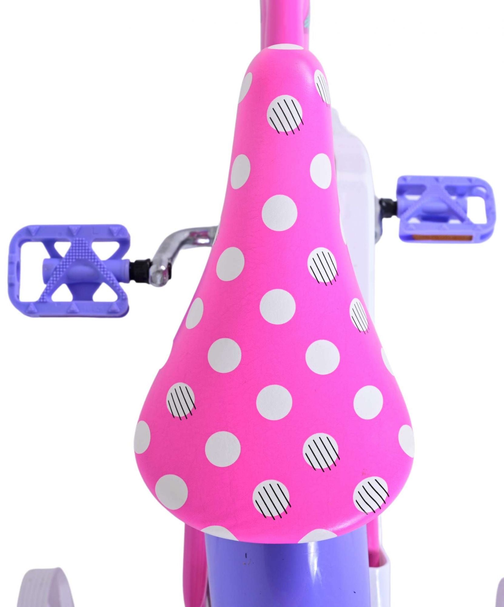 Disney Minnie Barncykel Två Handbromsar 12 tum, Rosa - Lilla Cykelbutiken
