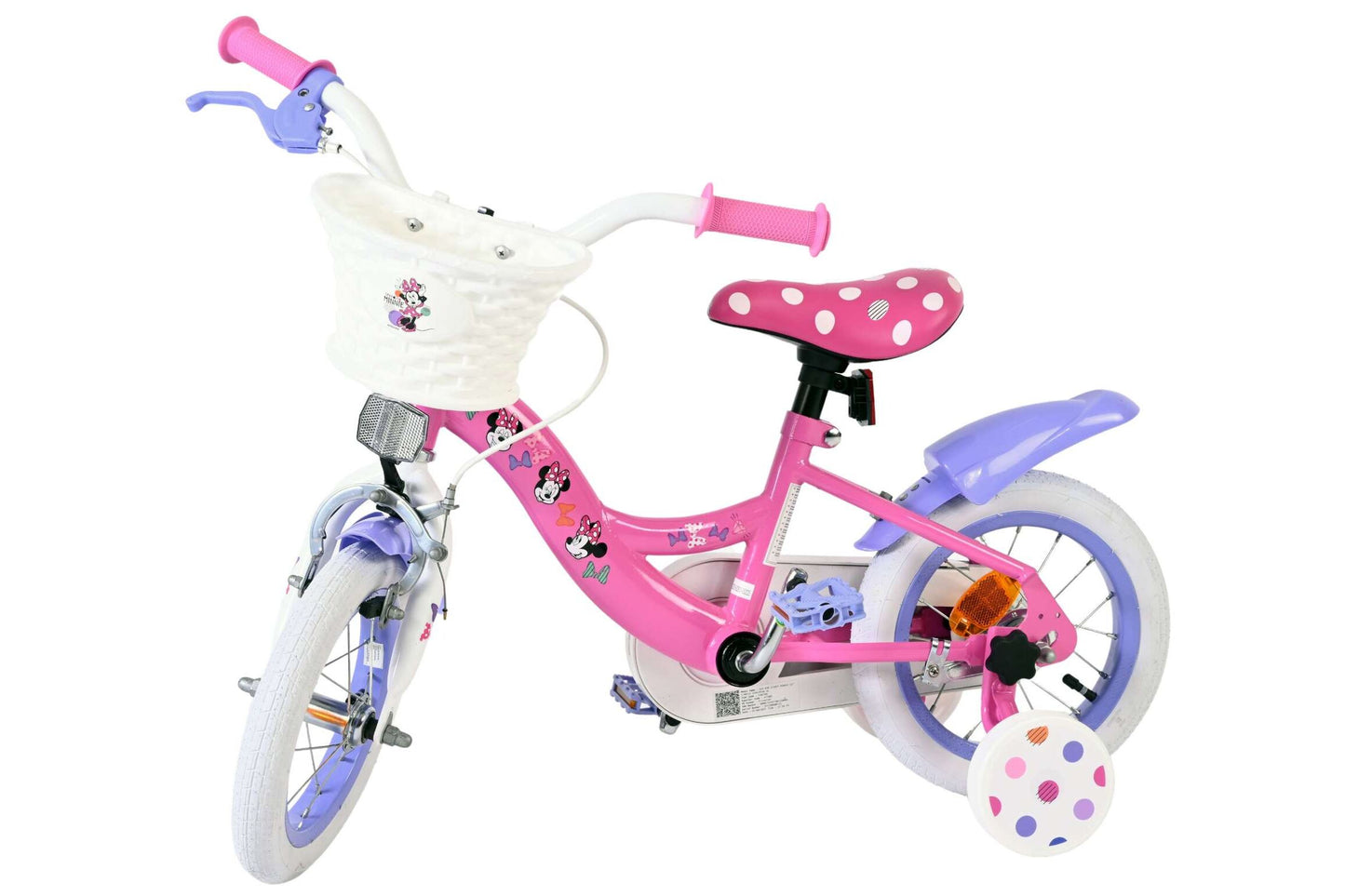 Disney Minnie 12 tum barncykel, Rosa - För barn 3-4 år