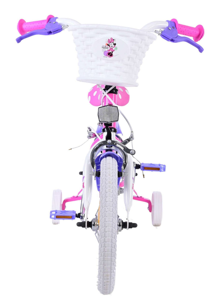 Disney Minnie Barncykel Två Handbromsar 14 tum, Rosa - Lilla Cykelbutiken